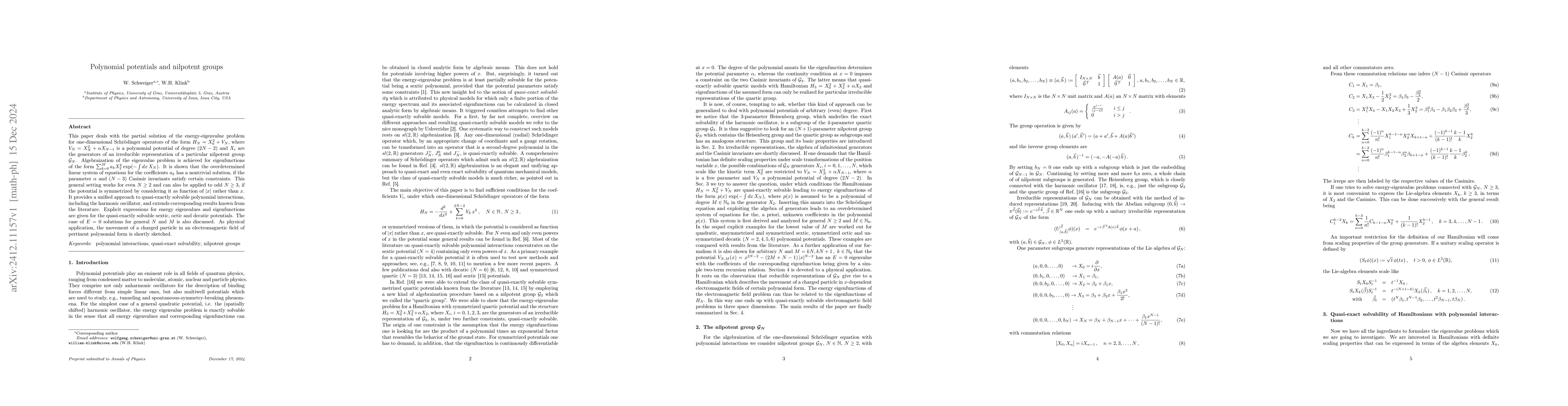 Thumbnail for Polynomial potentials and nilpotent groups
