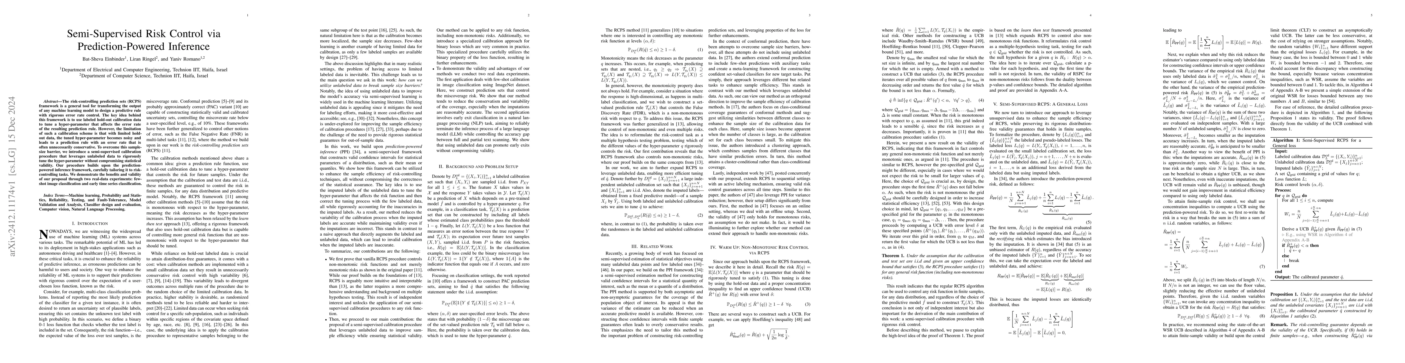 Thumbnail for Semi-Supervised Risk Control via Prediction-Powered Inference