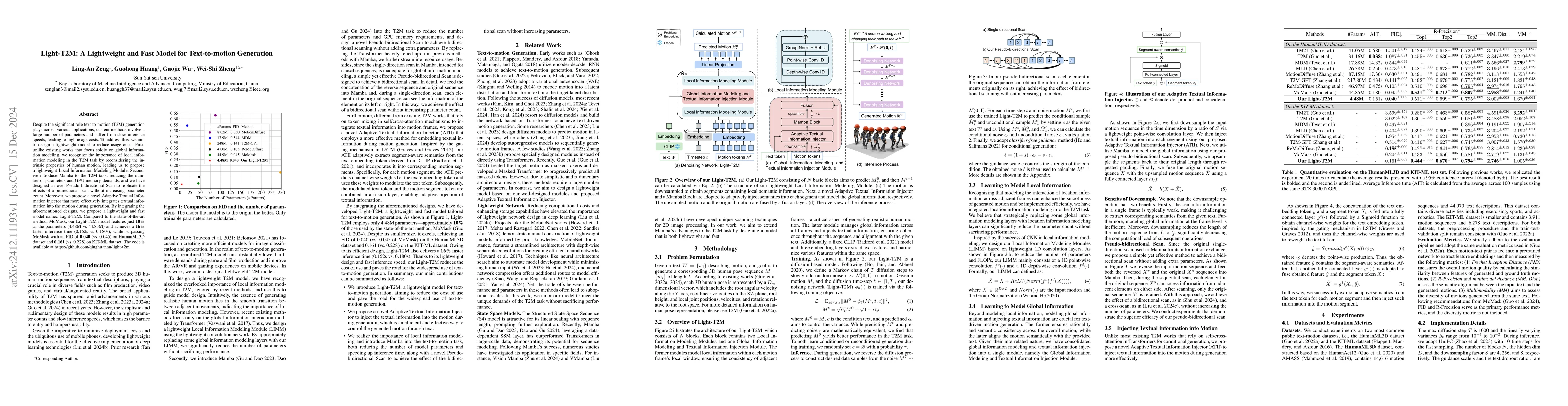 Thumbnail for Light-T2M: A Lightweight and Fast Model for Text-to-motion Generation