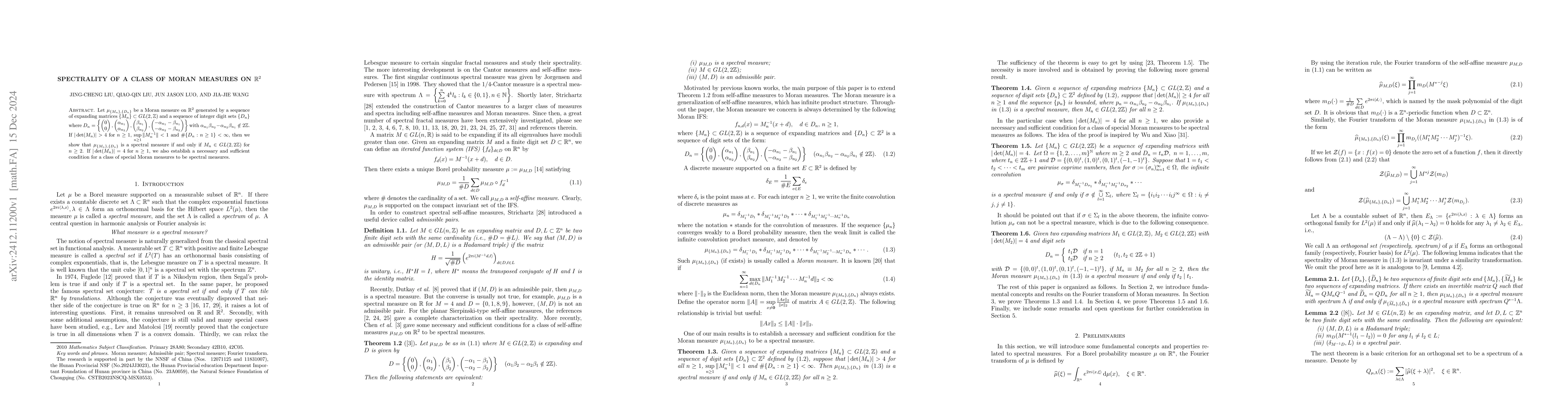 Thumbnail for Spectrality of a class of moran measures on $\mathbb{R}^2$