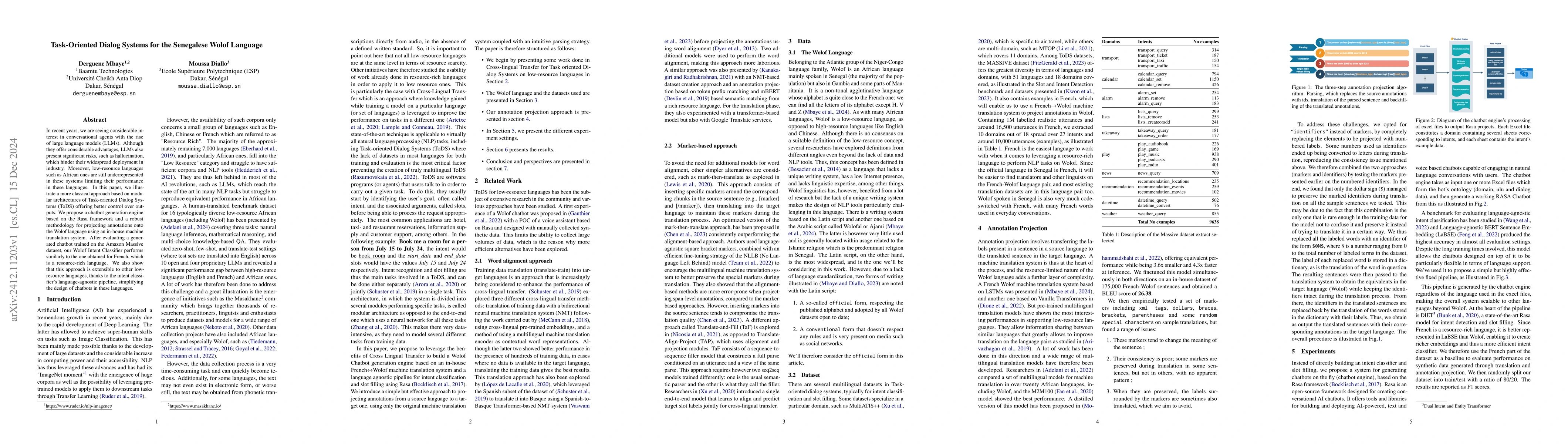 Thumbnail for Task-Oriented Dialog Systems for the Senegalese Wolof Language