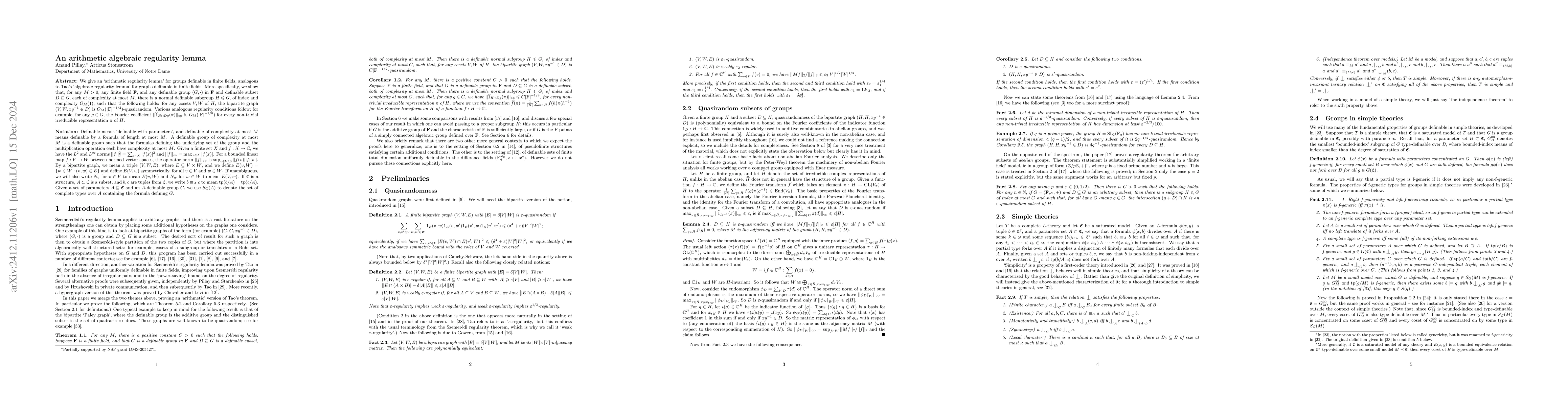Thumbnail for An arithmetic algebraic regularity lemma