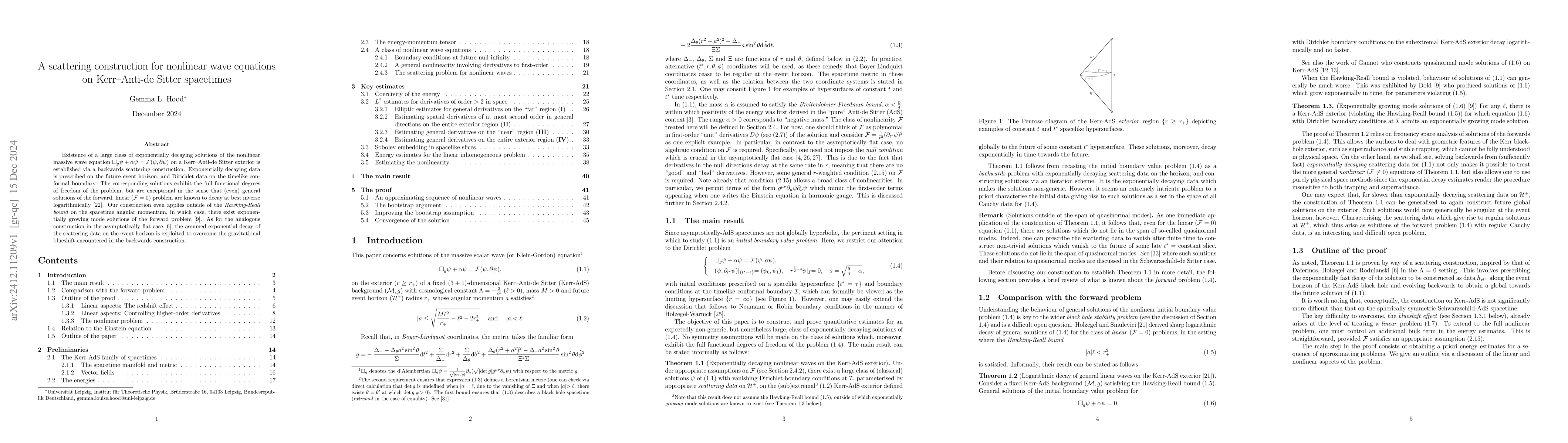 Thumbnail for A scattering construction for nonlinear wave equations on Kerr--Anti-de
  Sitter spacetimes