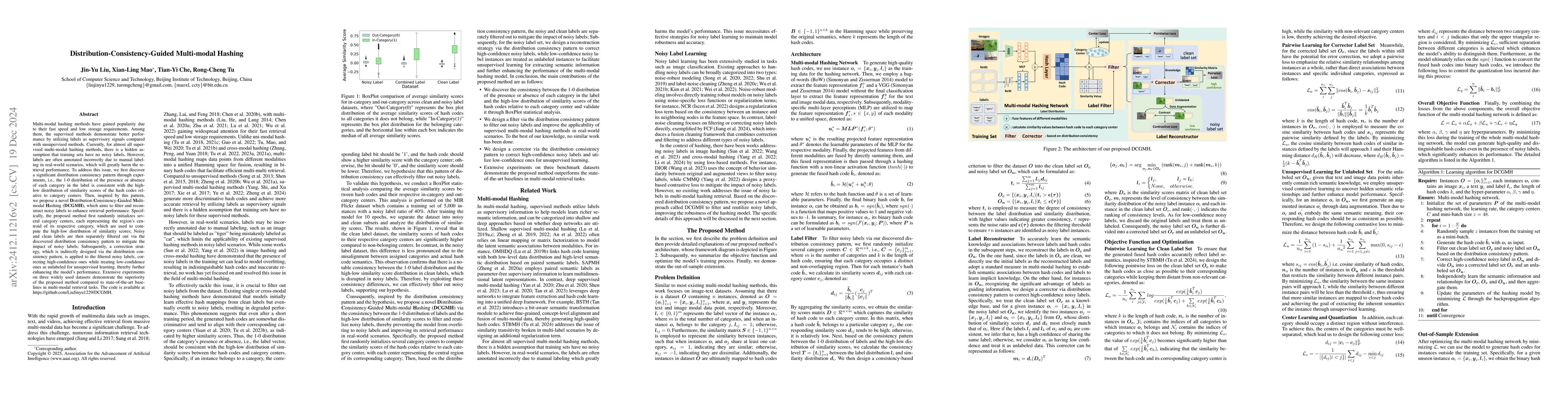 Thumbnail for Distribution-Consistency-Guided Multi-modal Hashing
