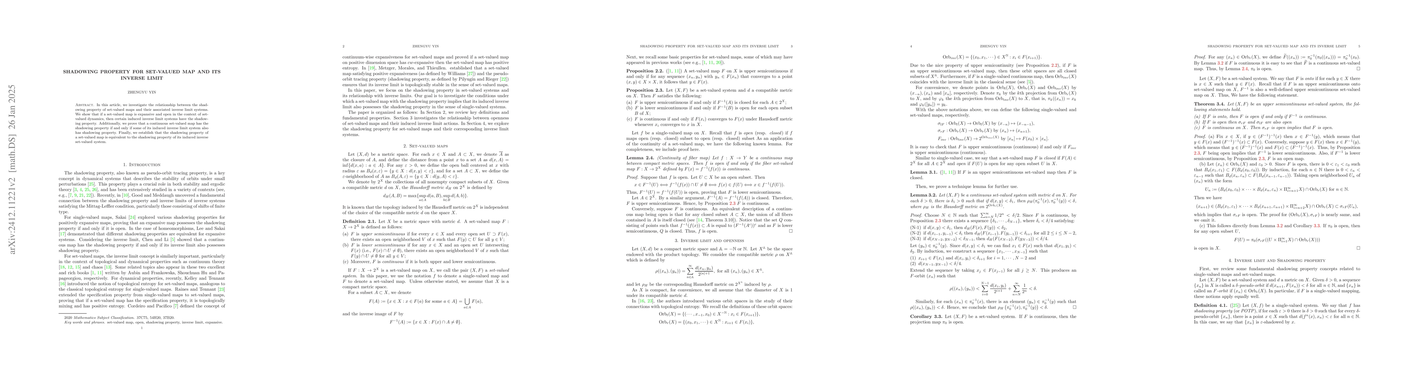 Thumbnail for Shadowing property for set-valued map and its inverse limit