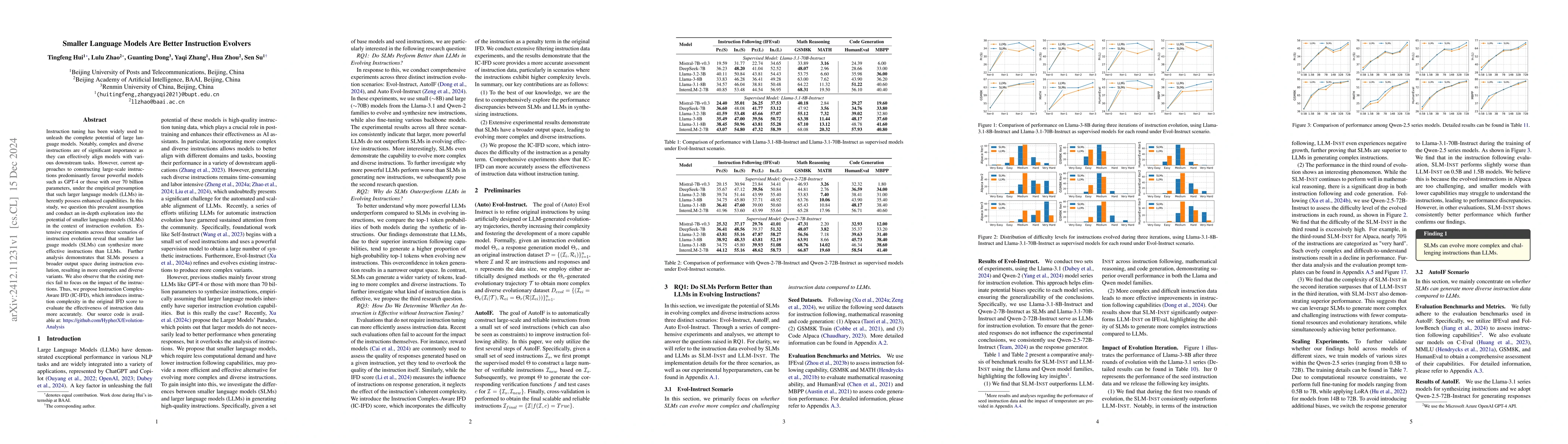 Thumbnail for Smaller Language Models Are Better Instruction Evolvers