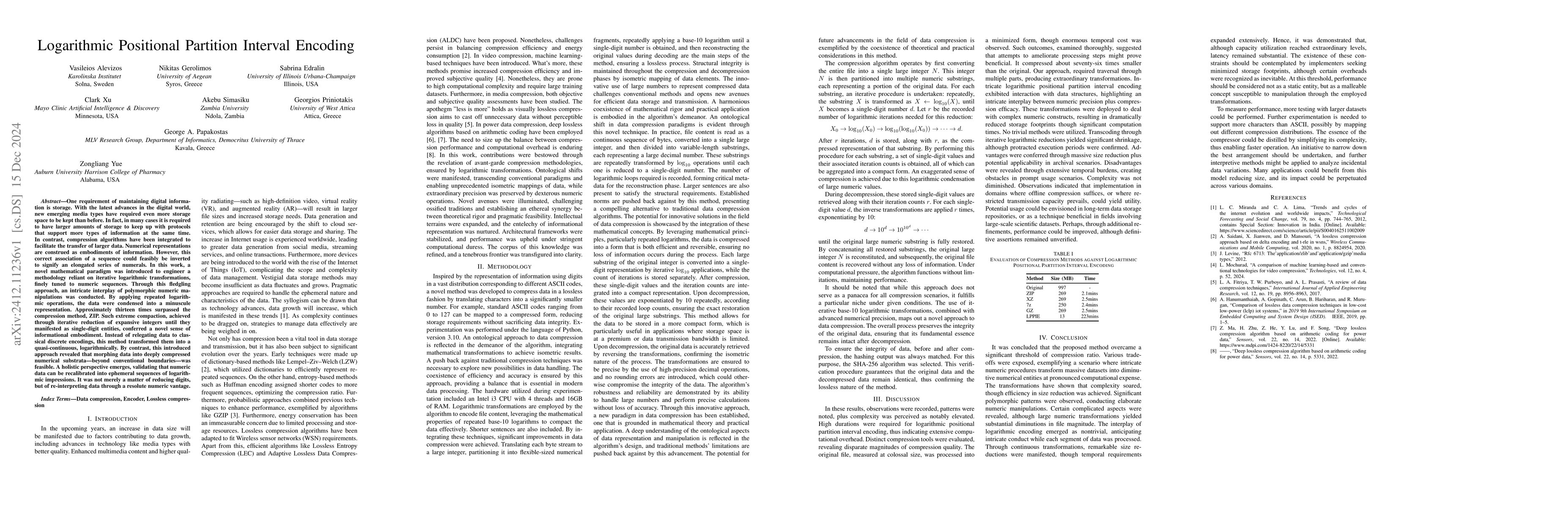 Thumbnail for Logarithmic Positional Partition Interval Encoding