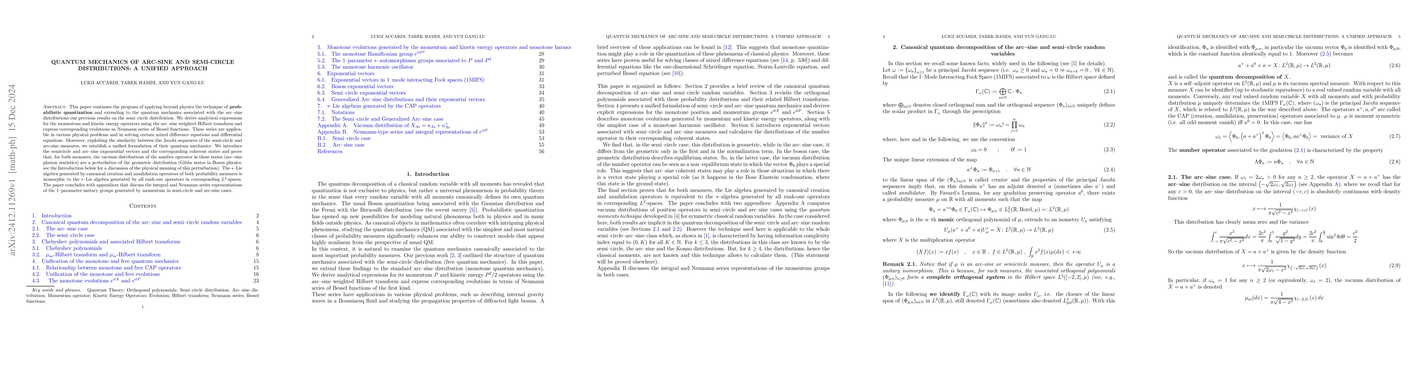 Thumbnail for Quantum Mechanics of Arc-Sine and Semi-Circle Distributions: A Unified
  Approach