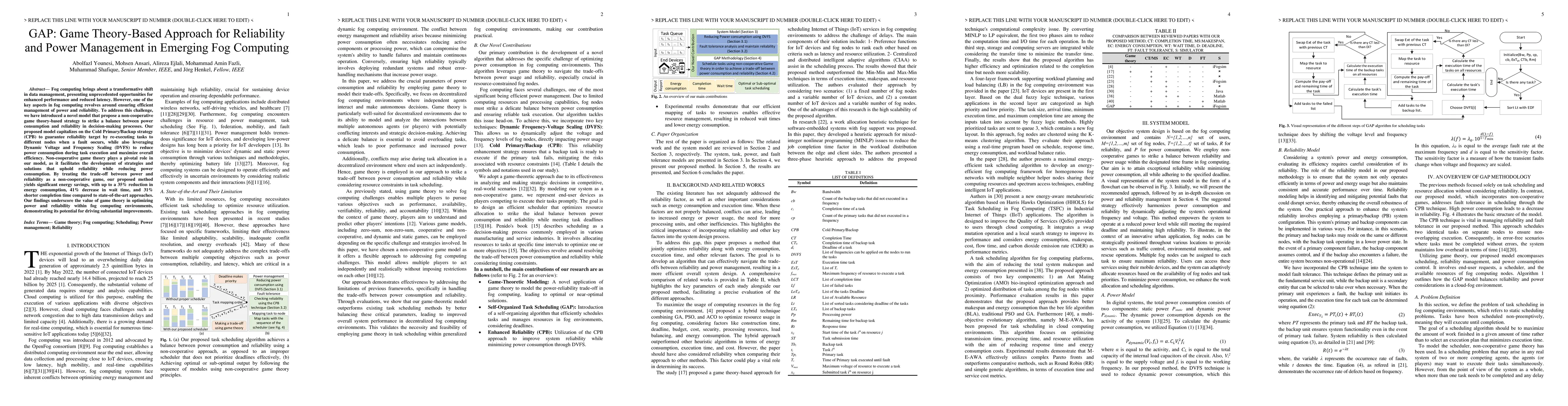 Thumbnail for GAP: Game Theory-Based Approach for Reliability and Power Management in
  Emerging Fog Computing
