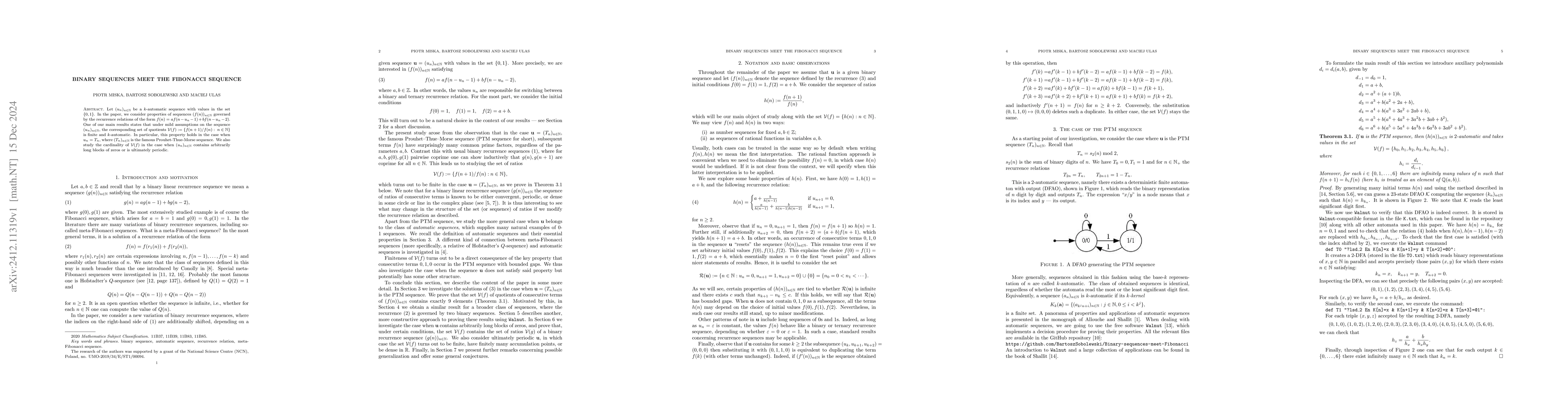 Thumbnail for Binary sequences meet the Fibonacci sequence