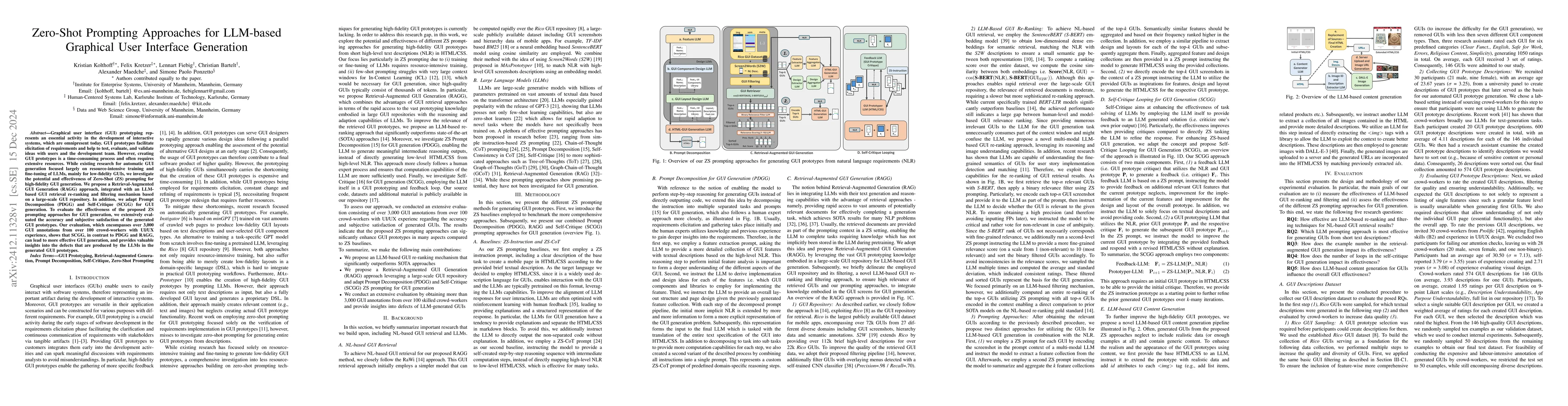 Thumbnail for Zero-Shot Prompting Approaches for LLM-based Graphical User Interface
  Generation