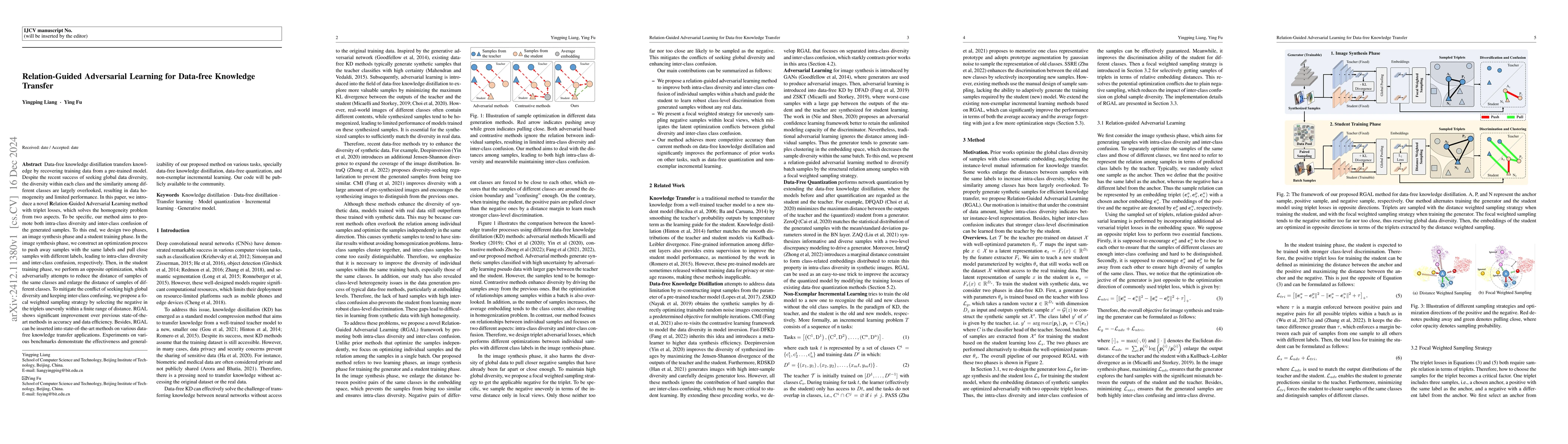Thumbnail for Relation-Guided Adversarial Learning for Data-free Knowledge Transfer