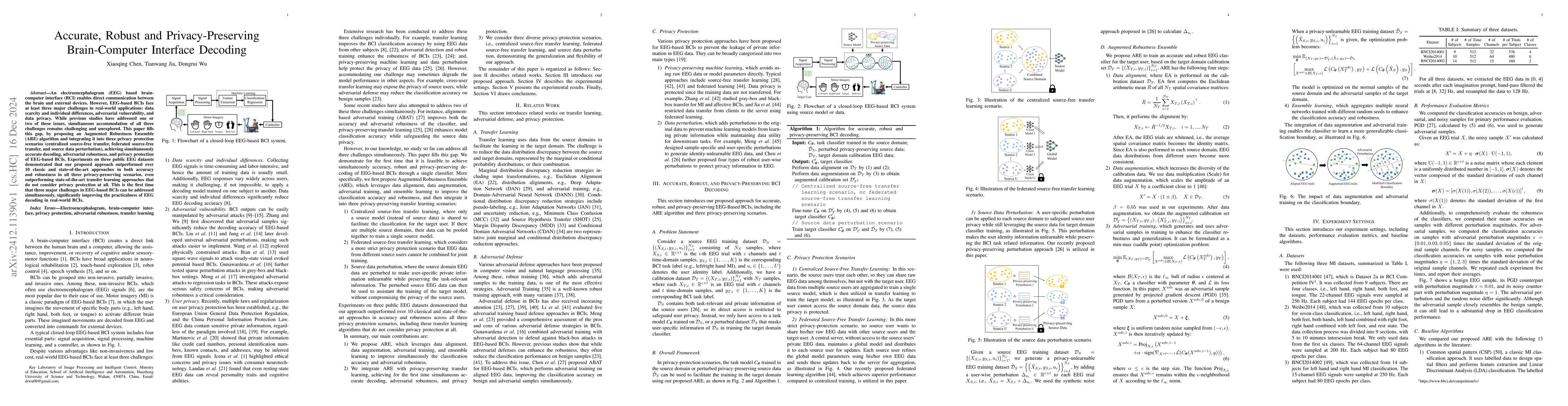 Thumbnail for Accurate, Robust and Privacy-Preserving Brain-Computer Interface
  Decoding