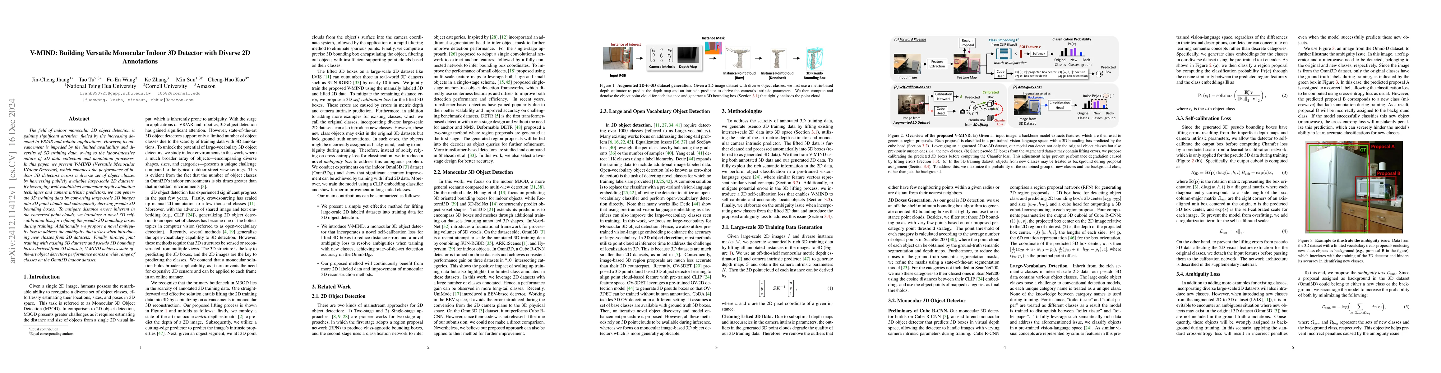 Thumbnail for V-MIND: Building Versatile Monocular Indoor 3D Detector with Diverse 2D
  Annotations