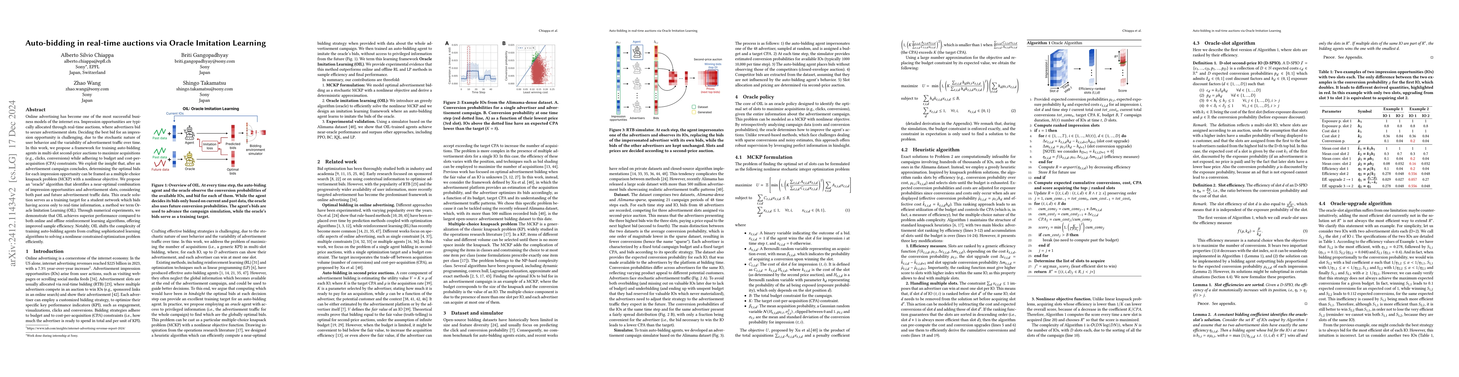 Thumbnail for Auto-bidding in real-time auctions via Oracle Imitation Learning (OIL)