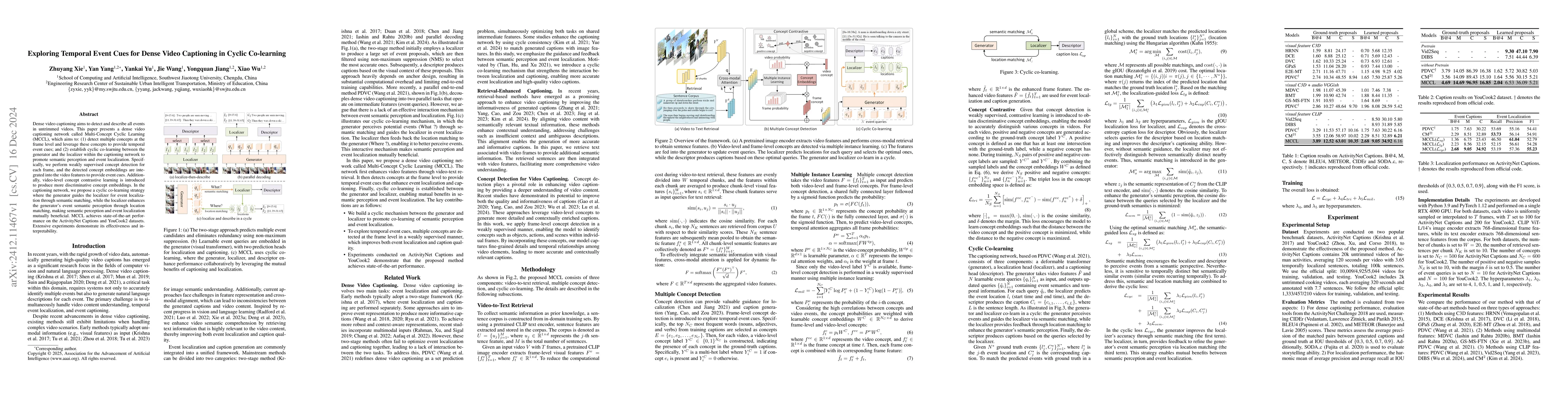Thumbnail for Exploring Temporal Event Cues for Dense Video Captioning in Cyclic
  Co-learning
