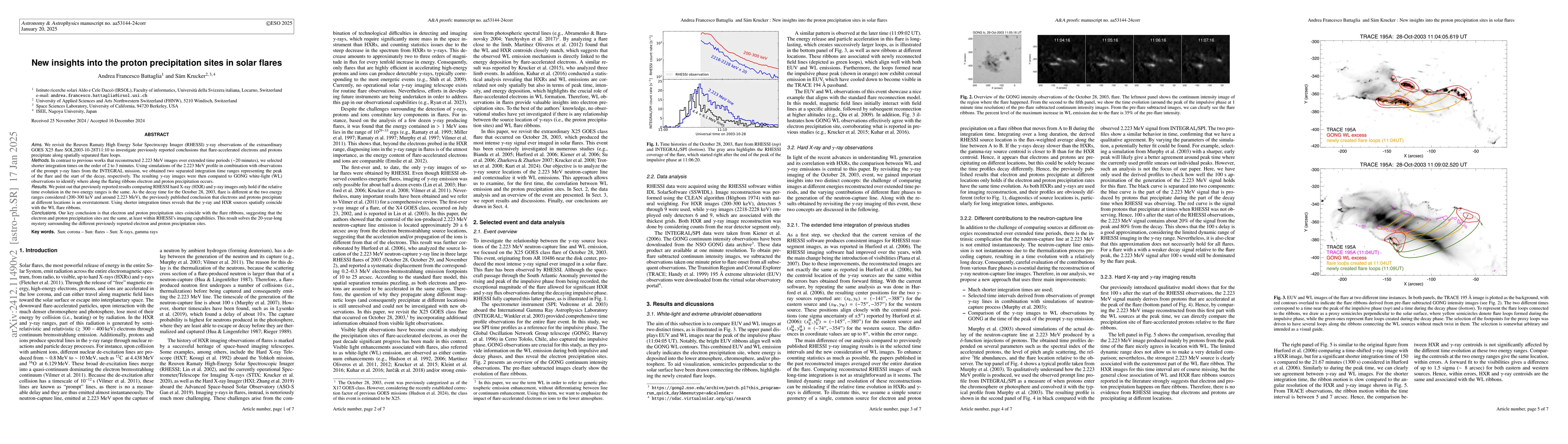 Thumbnail for On the proton precipitation sites in solar flares