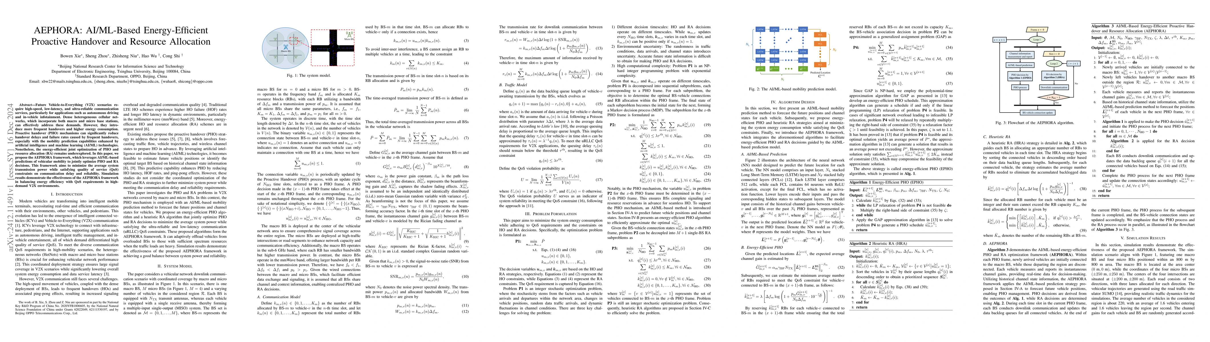 Thumbnail for AEPHORA: AI/ML-Based Energy-Efficient Proactive Handover and Resource
  Allocation