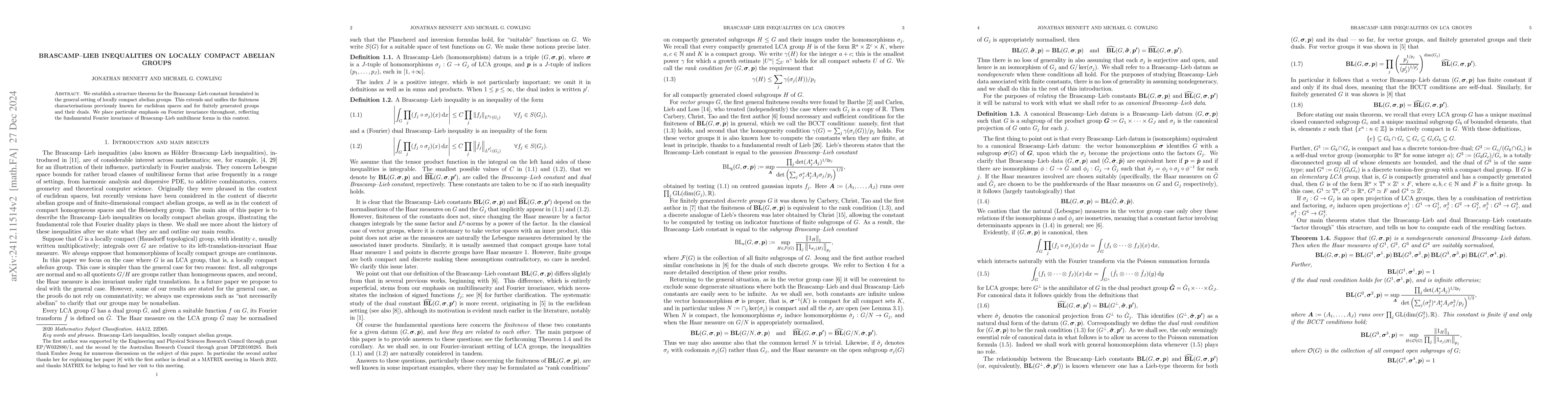 Thumbnail for Brascamp--Lieb inequalities on locally compact abelian groups