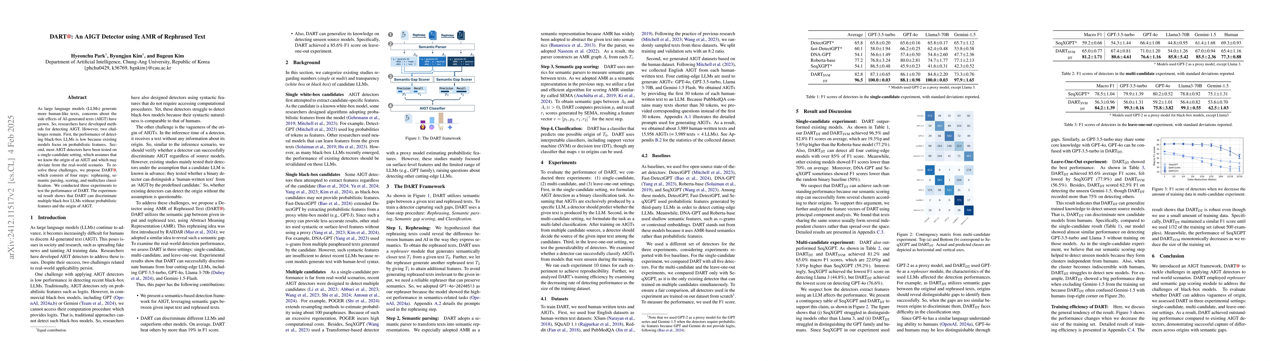 Thumbnail for DART: An AIGT Detector using AMR of Rephrased Text
