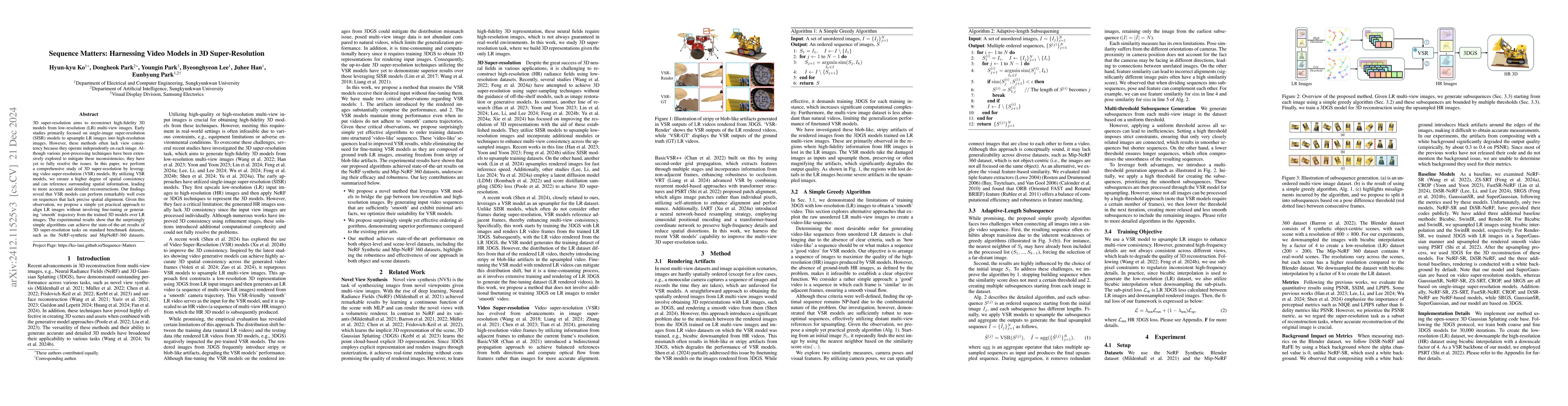 Thumbnail for Sequence Matters: Harnessing Video Models in 3D Super-Resolution