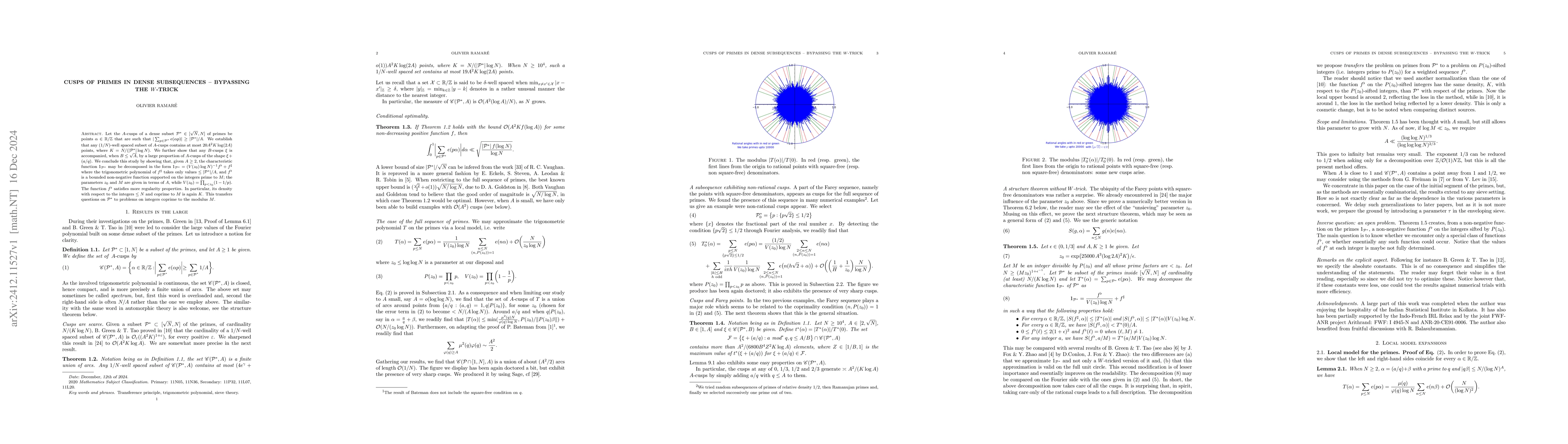 Thumbnail for Cusps of primes in dense subsequences -- Bypassing the $W$-trick