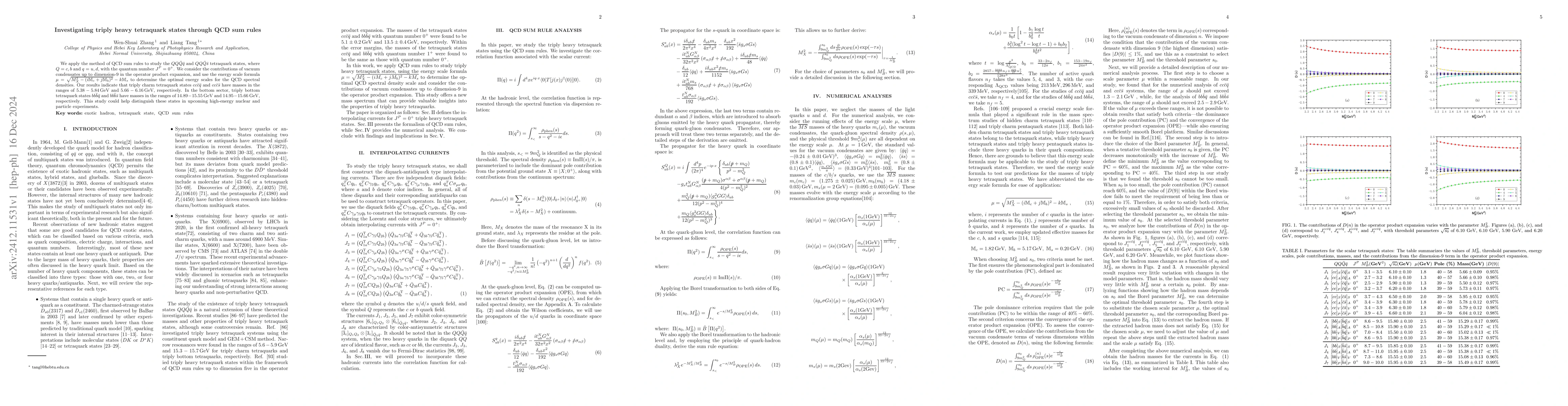 Thumbnail for Investigating triply heavy tetraquark states through QCD sum rules
