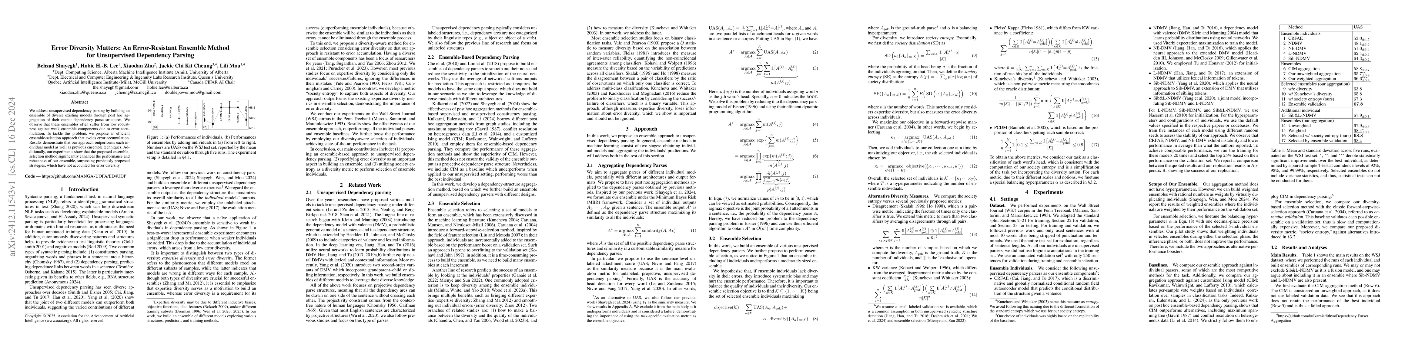 Thumbnail for Error Diversity Matters: An Error-Resistant Ensemble Method for
  Unsupervised Dependency Parsing