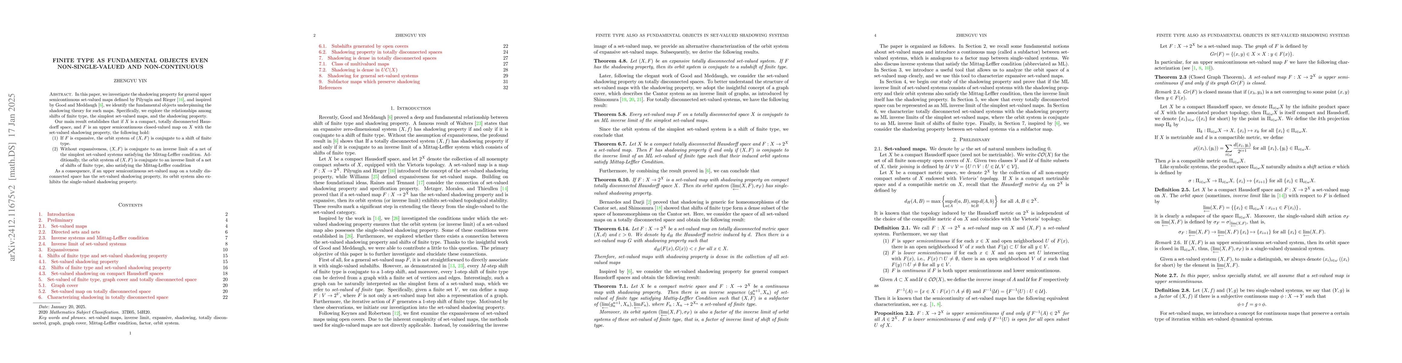Thumbnail for Finite type as fundamental objects even non-single-valued and
  non-continuous