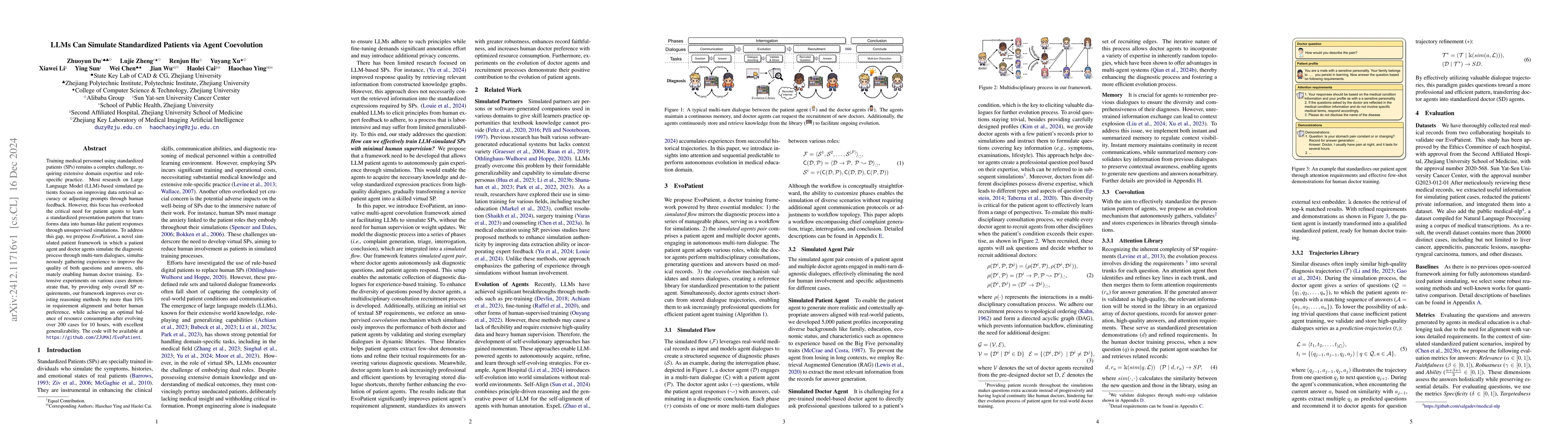 Thumbnail for LLMs Can Simulate Standardized Patients via Agent Coevolution