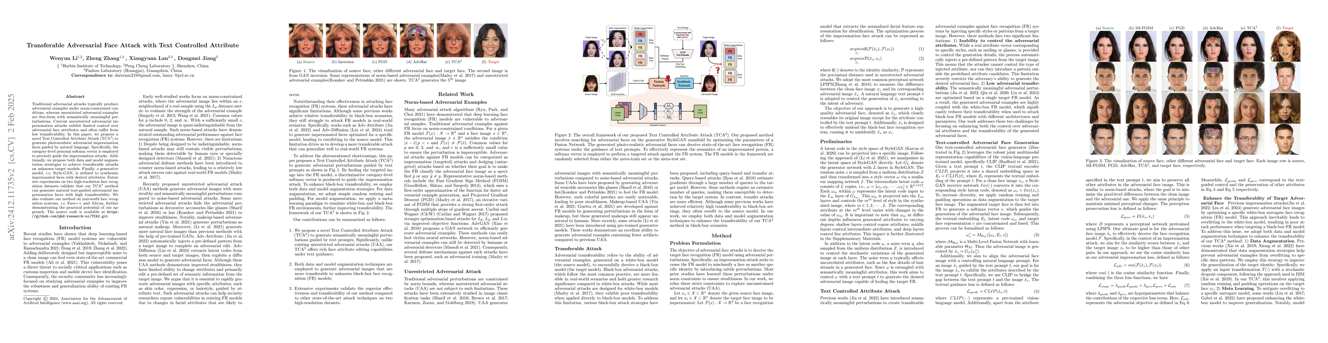 Thumbnail for Transferable Adversarial Face Attack with Text Controlled Attribute