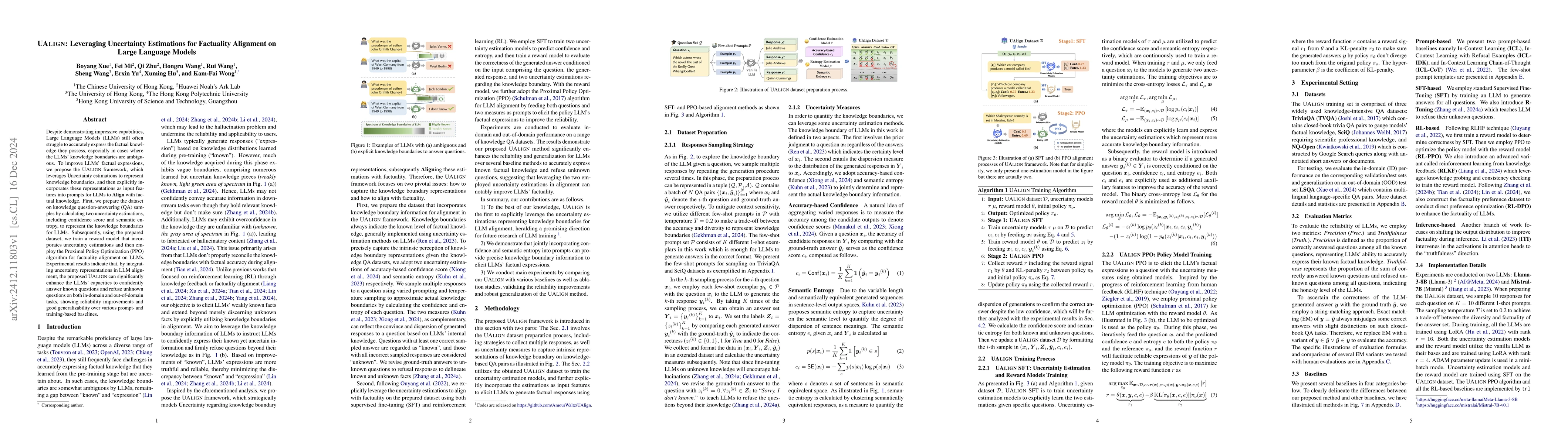 Thumbnail for UAlign: Leveraging Uncertainty Estimations for Factuality Alignment on
  Large Language Models