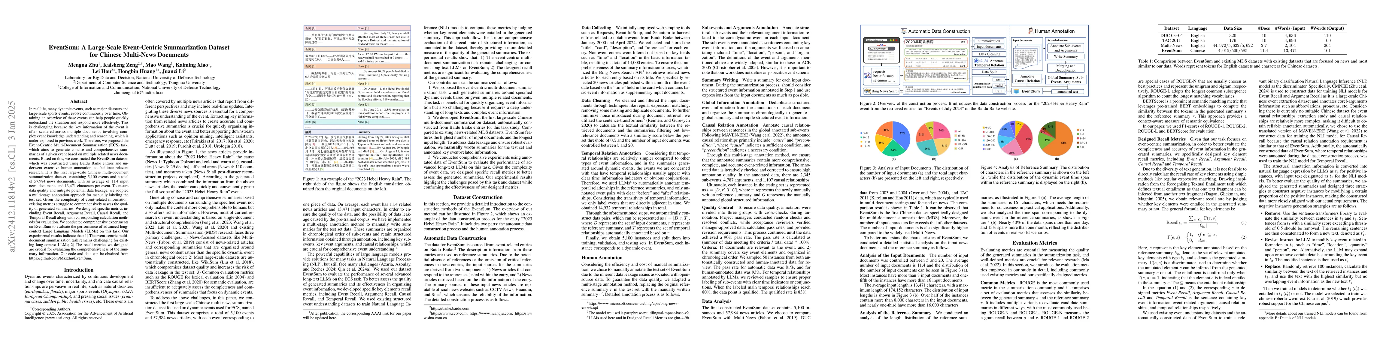 Thumbnail for EventSum: A Large-Scale Event-Centric Summarization Dataset for Chinese
  Multi-News Documents