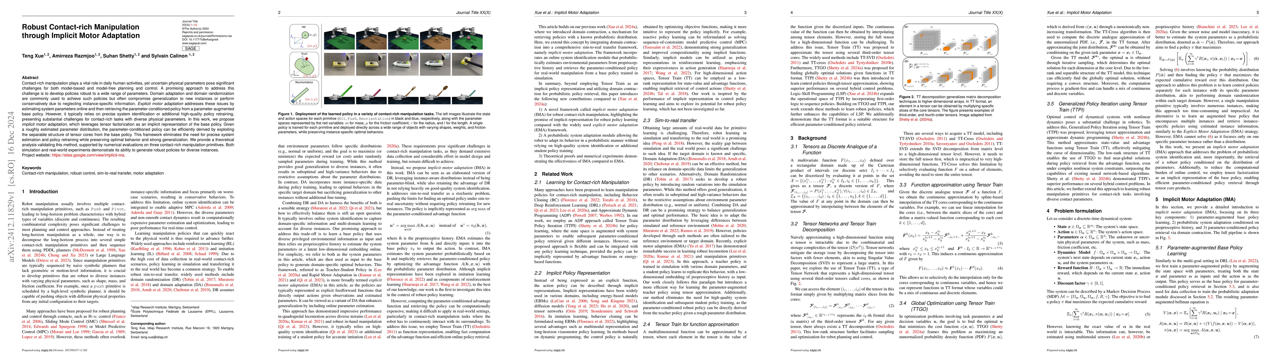 Thumbnail for Robust Contact-rich Manipulation through Implicit Motor Adaptation