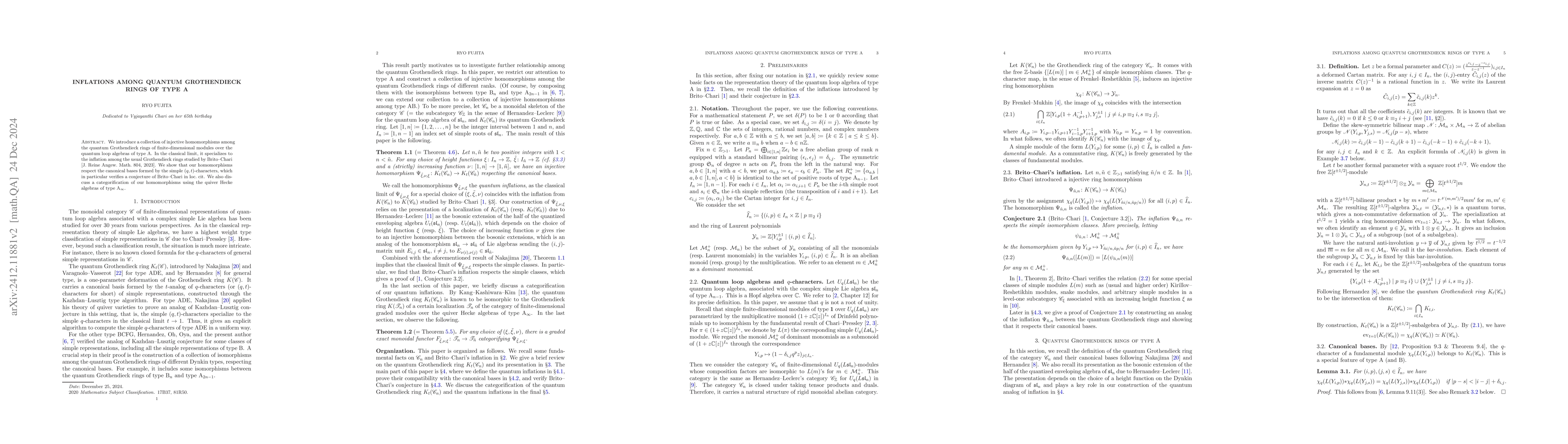Thumbnail for Inflations among quantum Grothendieck rings of type A