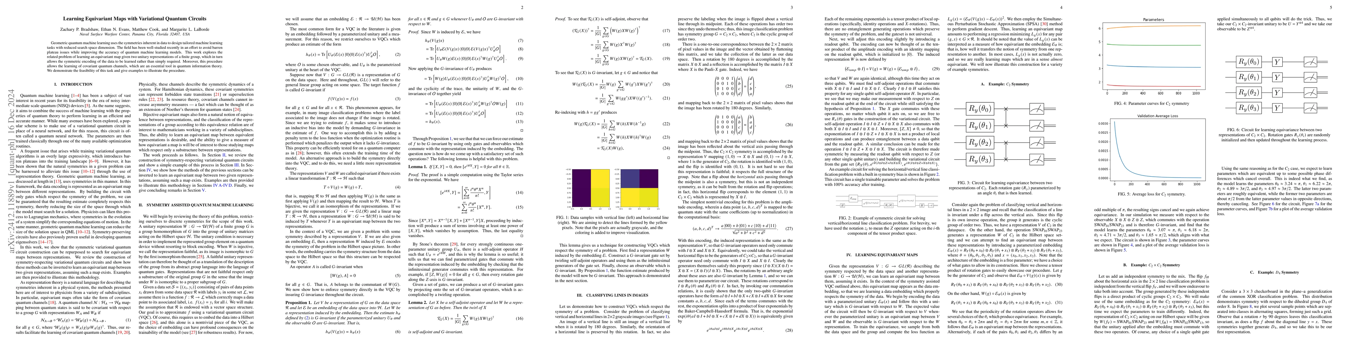 Thumbnail for Learning Equivariant Maps with Variational Quantum Circuits