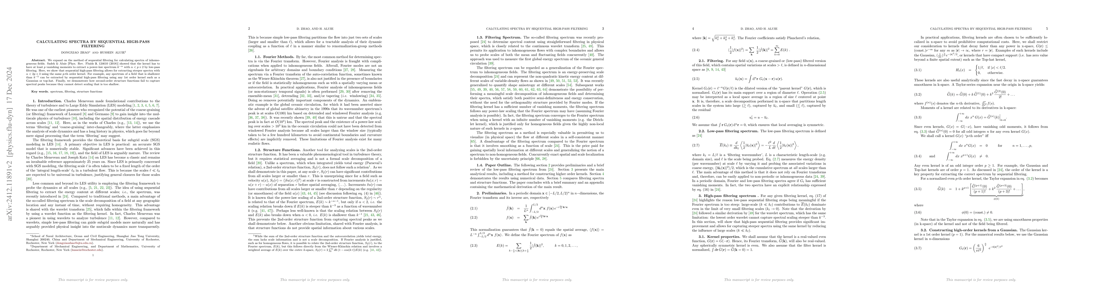 Thumbnail for Calculating Spectra by Sequential High-Pass Filtering