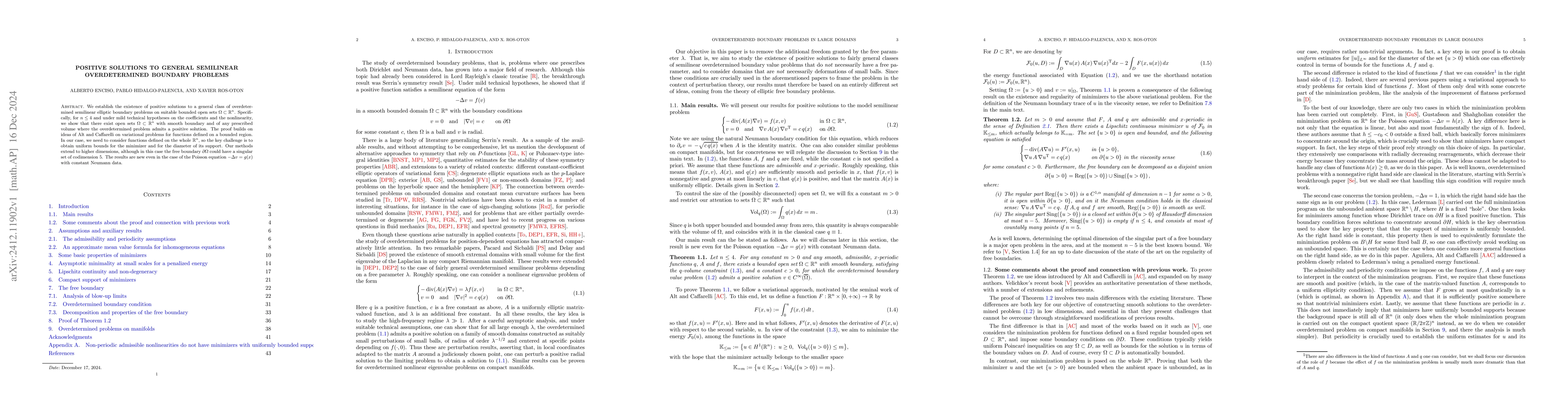 Thumbnail for Positive solutions to general semilinear overdetermined boundary
  problems