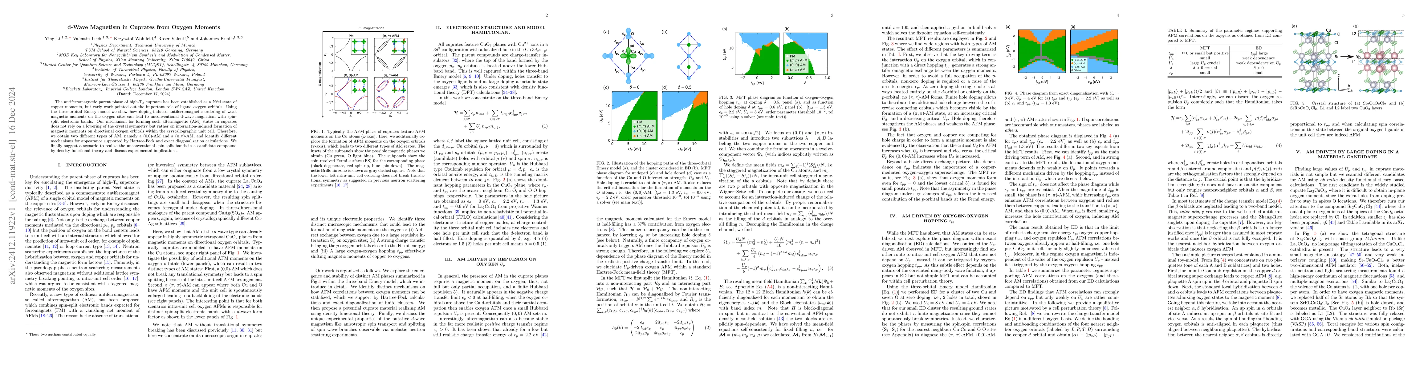 Thumbnail for d-Wave Magnetism in Cuprates from Oxygen Moments