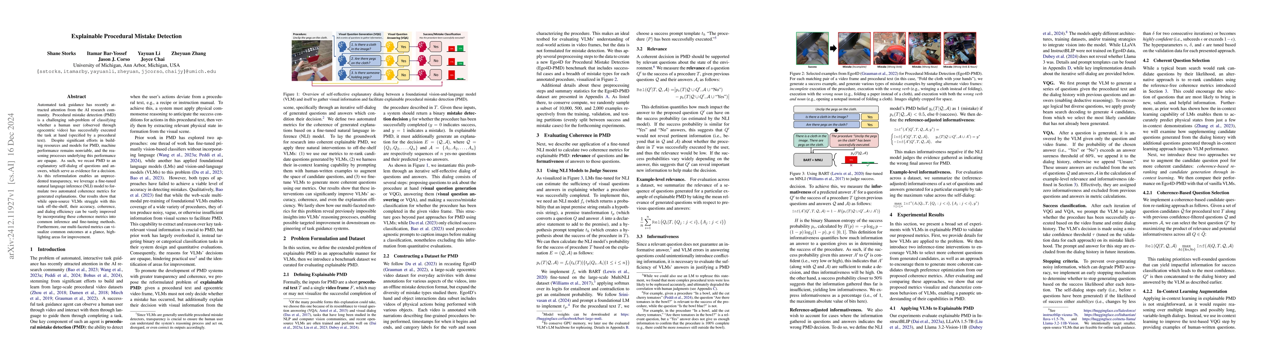Thumbnail for Explainable Procedural Mistake Detection