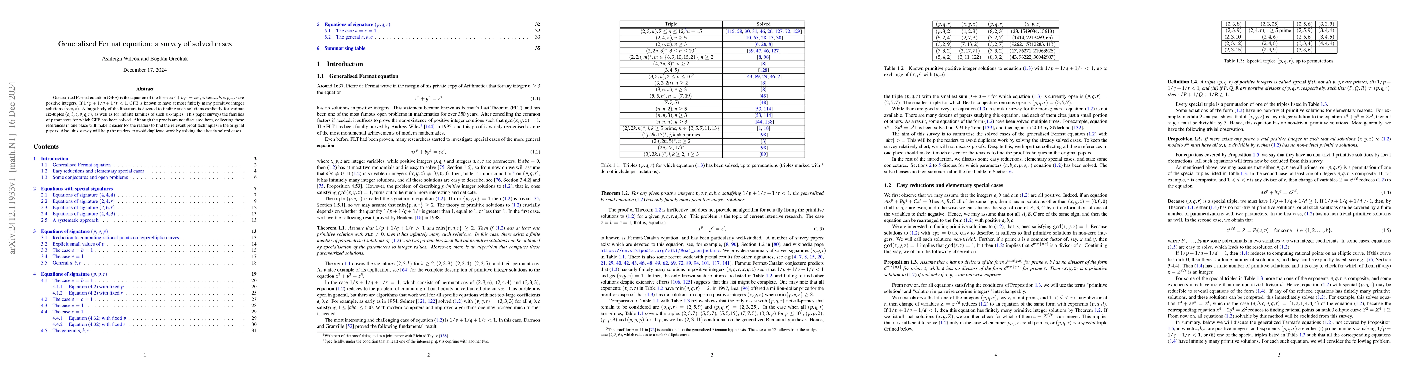 Thumbnail for Generalised Fermat equation: a survey of solved cases