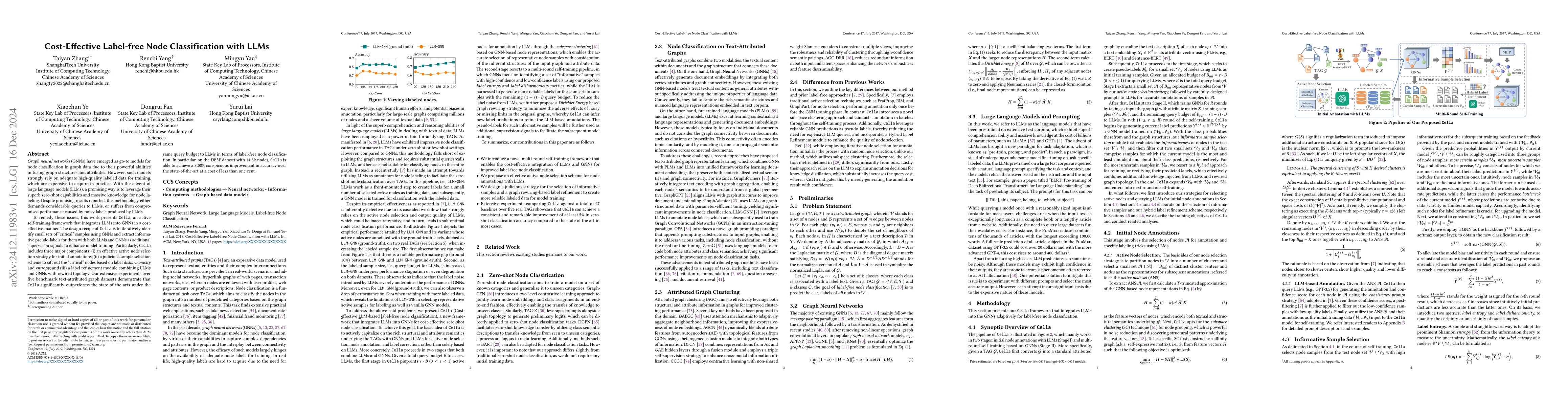 Thumbnail for Cost-Effective Label-free Node Classification with LLMs
