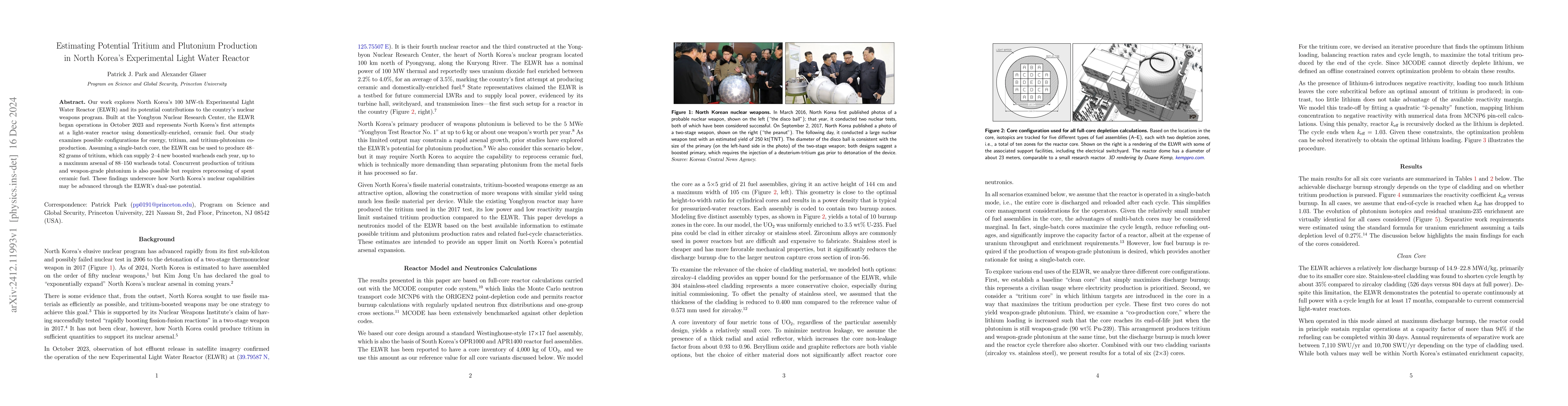 Thumbnail for Estimating Potential Tritium and Plutonium Production in North Korea's
  Experimental Light Water Reactor