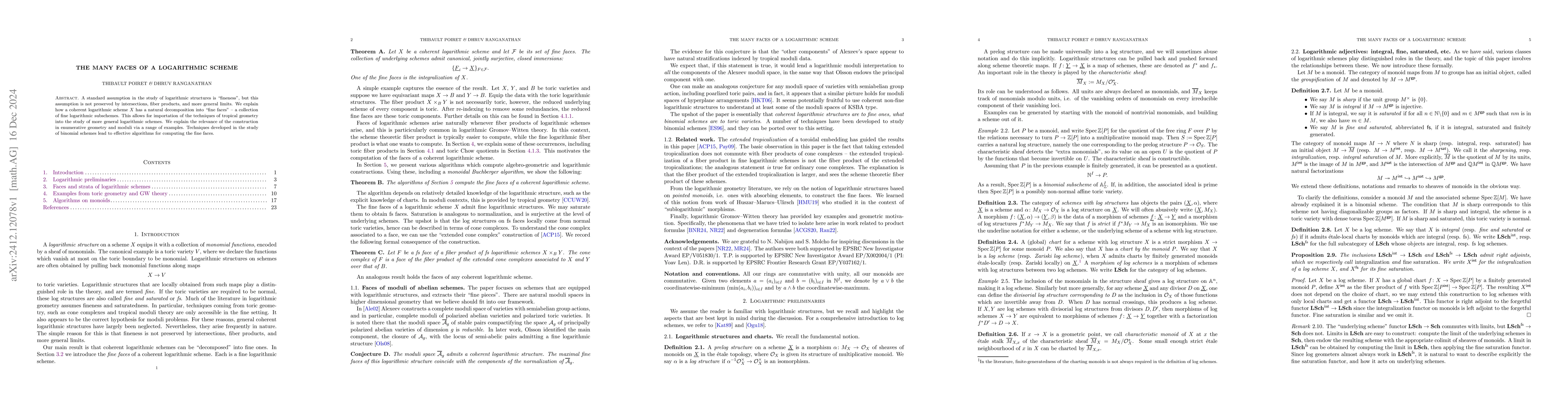 Thumbnail for The many faces of a logarithmic scheme