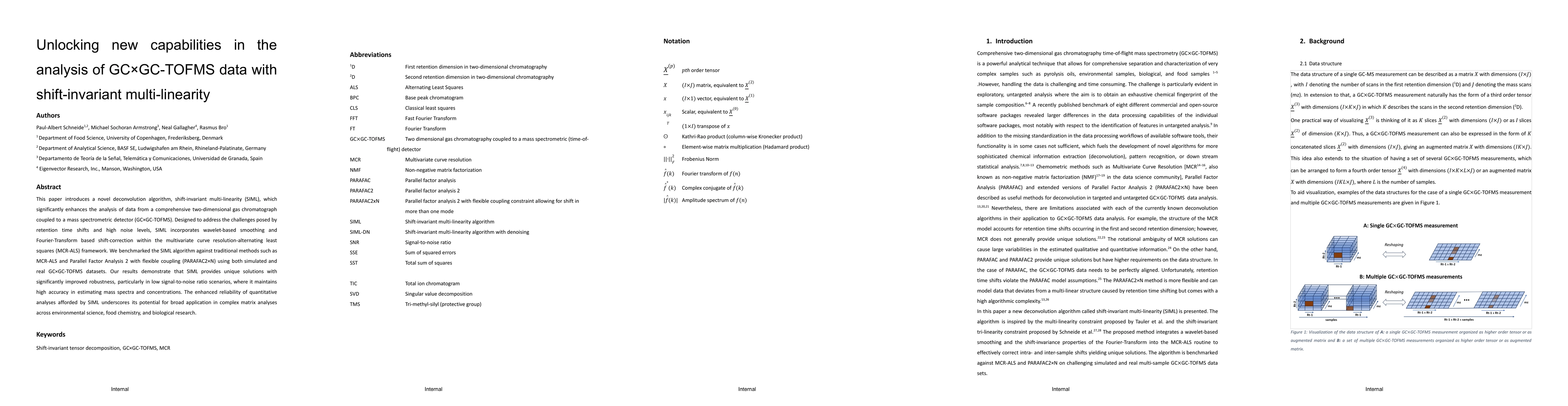Thumbnail for Unlocking new capabilities in the analysis of GC$\times$GC-TOFMS data
  with shift-invariant multi-linearity