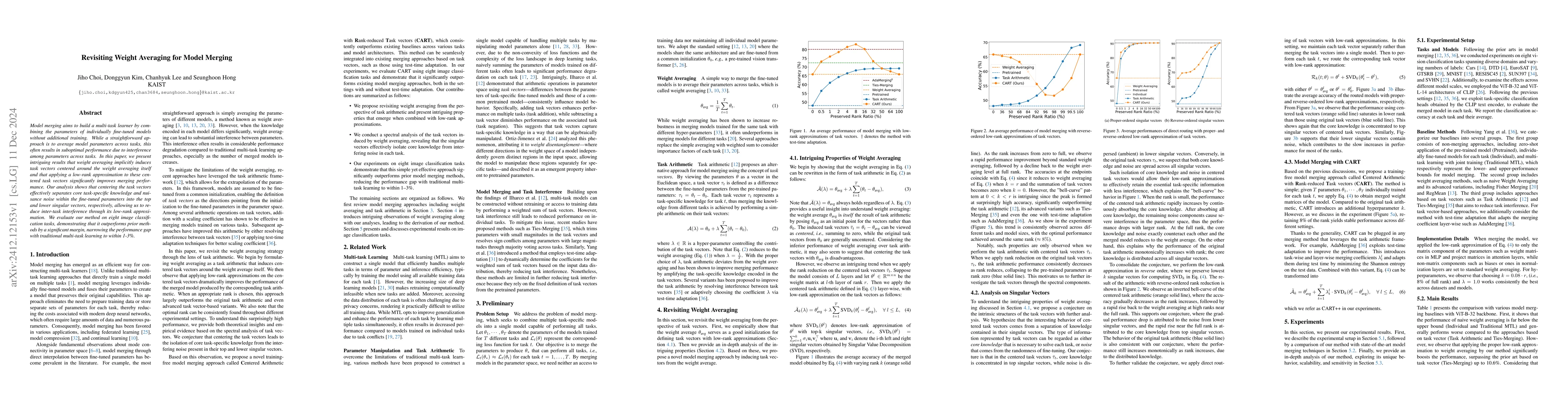 Thumbnail for Revisiting Weight Averaging for Model Merging
