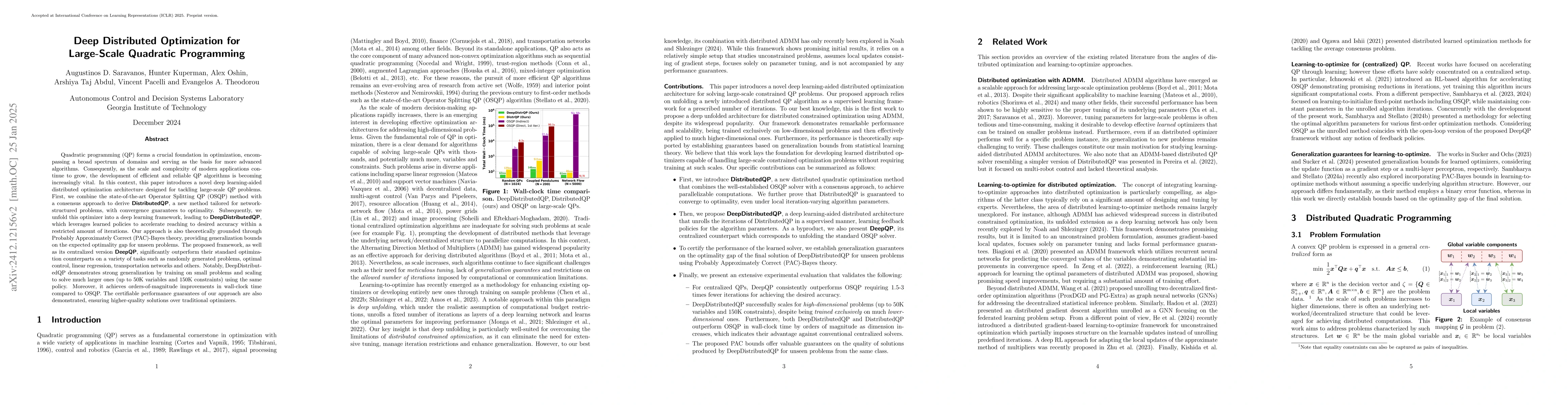 Thumbnail for Deep Distributed Optimization for Large-Scale Quadratic Programming
