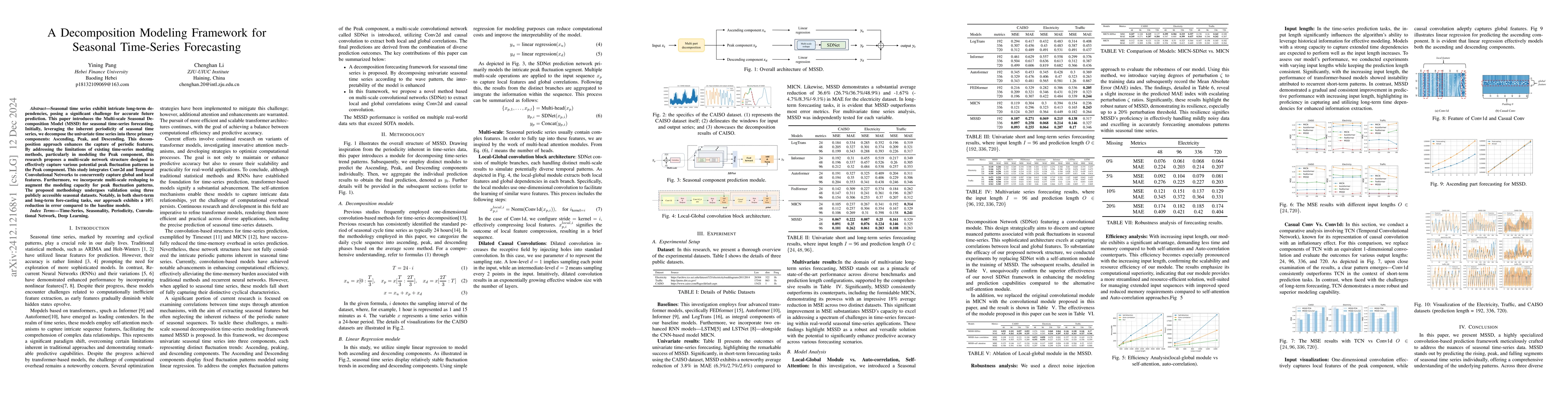 Thumbnail for A Decomposition Modeling Framework for Seasonal Time-Series Forecasting