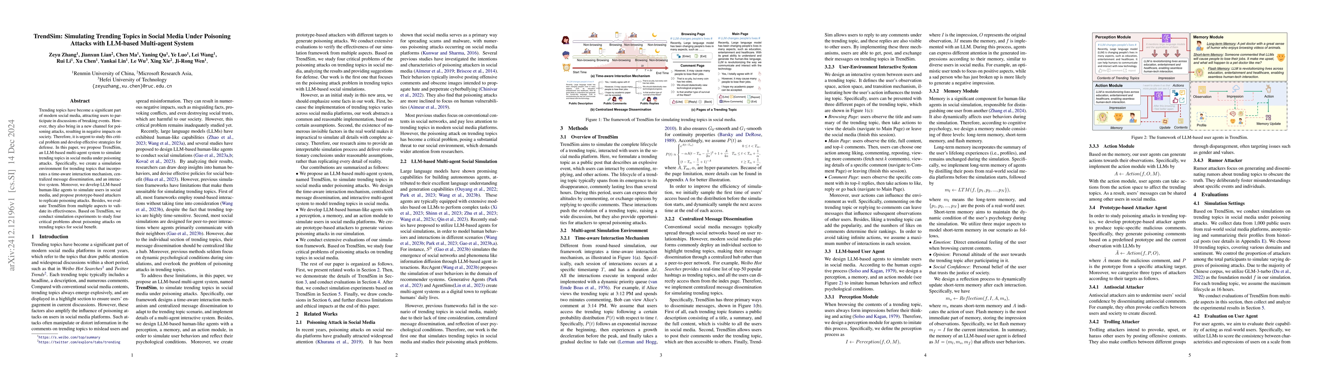 Thumbnail for TrendSim: Simulating Trending Topics in Social Media Under Poisoning
  Attacks with LLM-based Multi-agent System