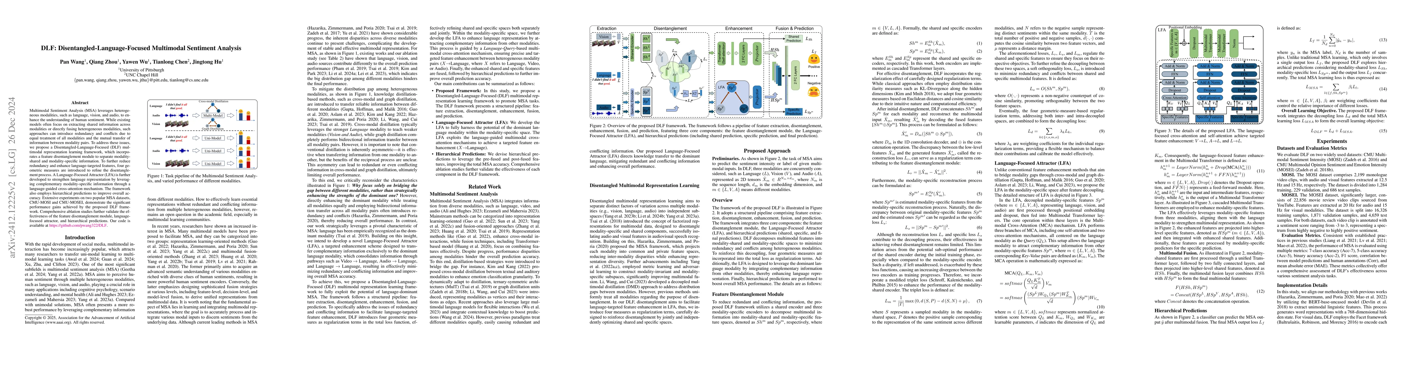 Thumbnail for DLF: Disentangled-Language-Focused Multimodal Sentiment Analysis
